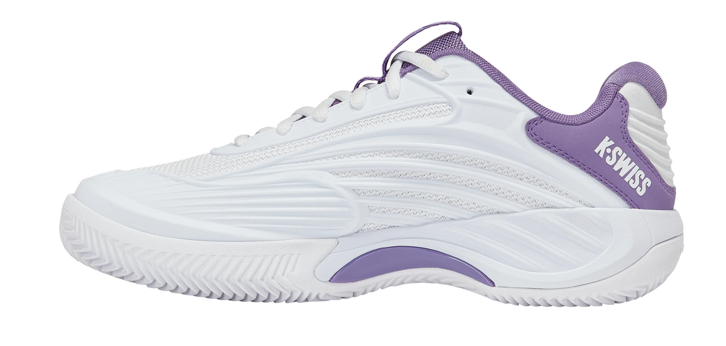 K-Swiss Women's Hypercourt Express 3 Clay (White/Purple)