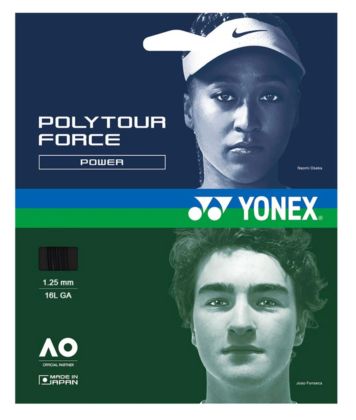 Yonex PolyTour Force String Set - Black