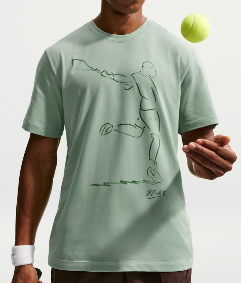 Nike Court Mens Tee French Open Green