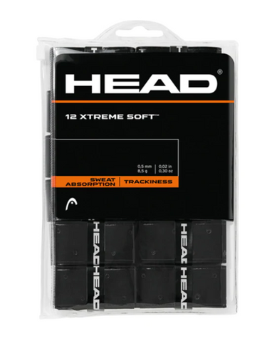 Head Xtreme Soft Overgrip 12 Pack Black