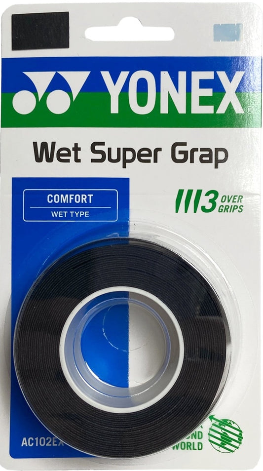 Yonex Wet Super Grap 3 pack Black