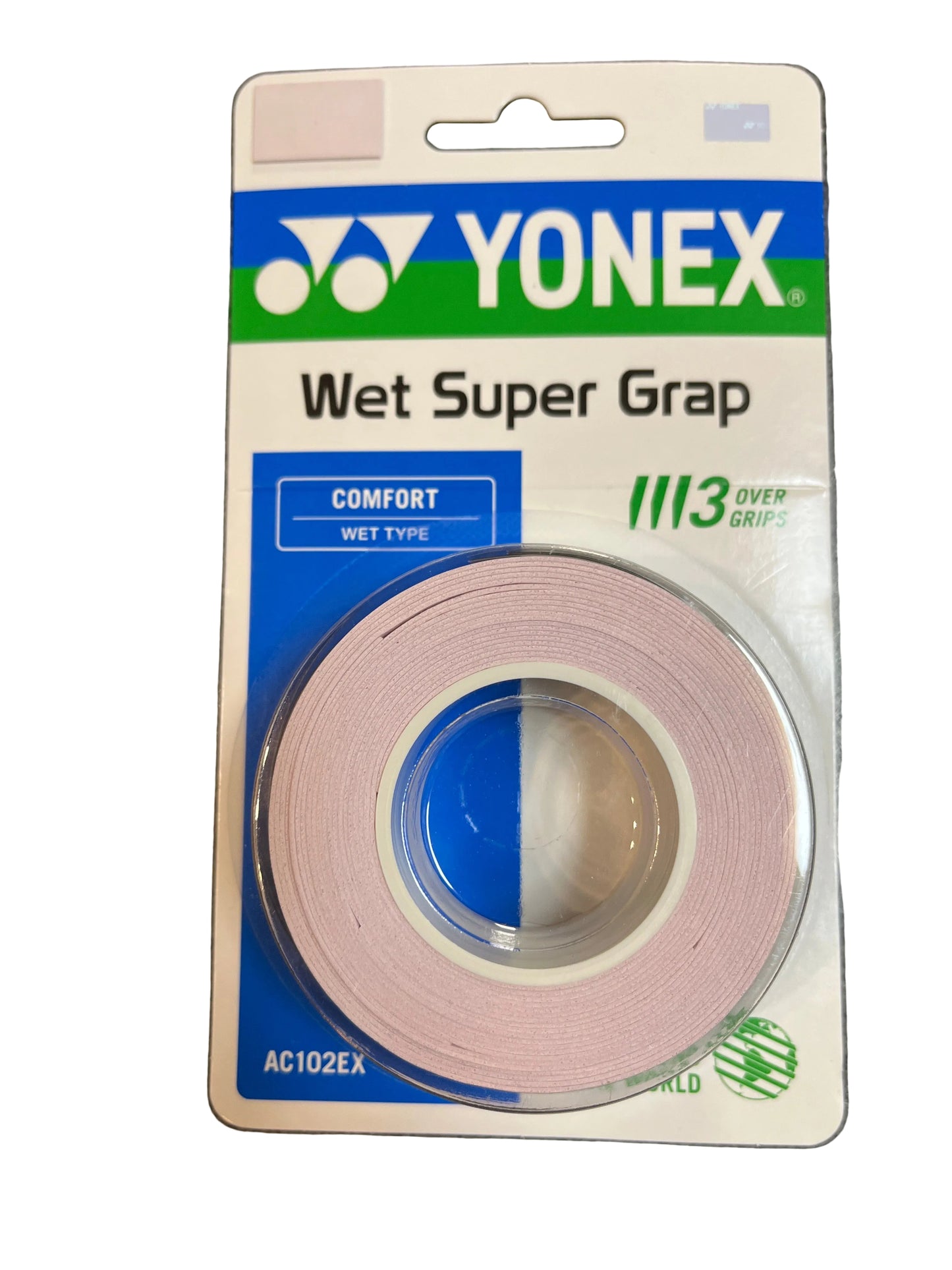Yonex Wet Super Grap 3 pack Mist Pink