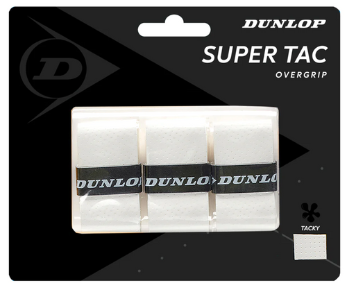 Dunlop Super Tac Overgrip 3 Pack White