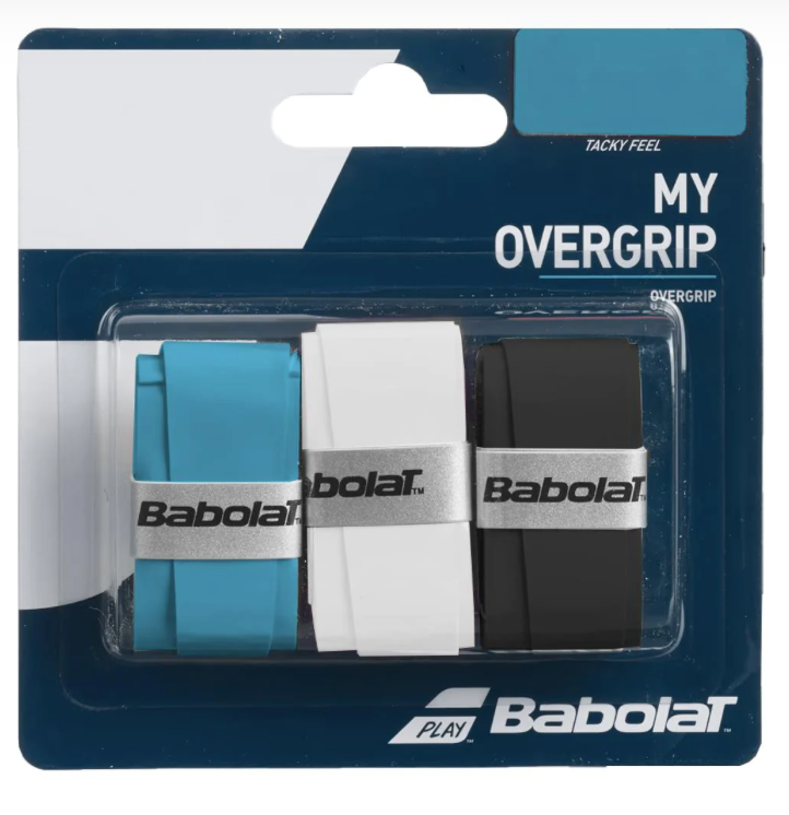 Babolat My Overgrip 3 pack (Black/White/Blue)