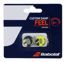 Load image into Gallery viewer, Babolat Custom Damp 2 pack (Black/Yellow)