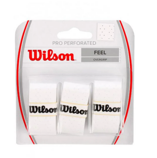Wilson Pro Overgrip Perforated 3 Pack White