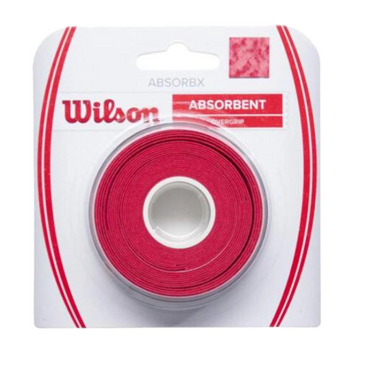 Wilson AbsorbX Overgrip 3 pack Red