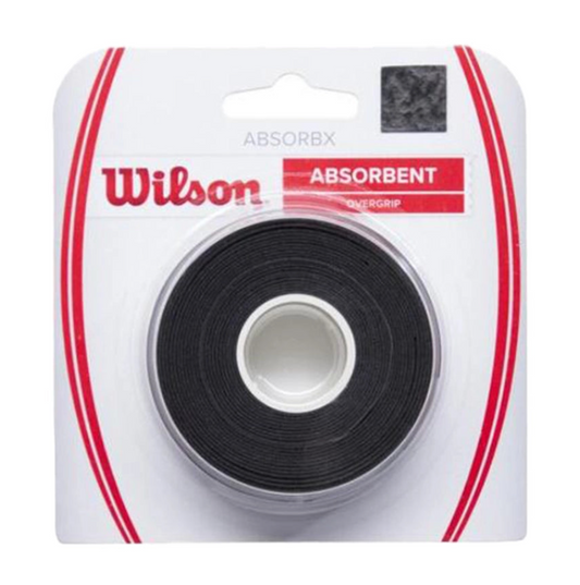 Wilson AbsorbX Overgrip 3 pack Black