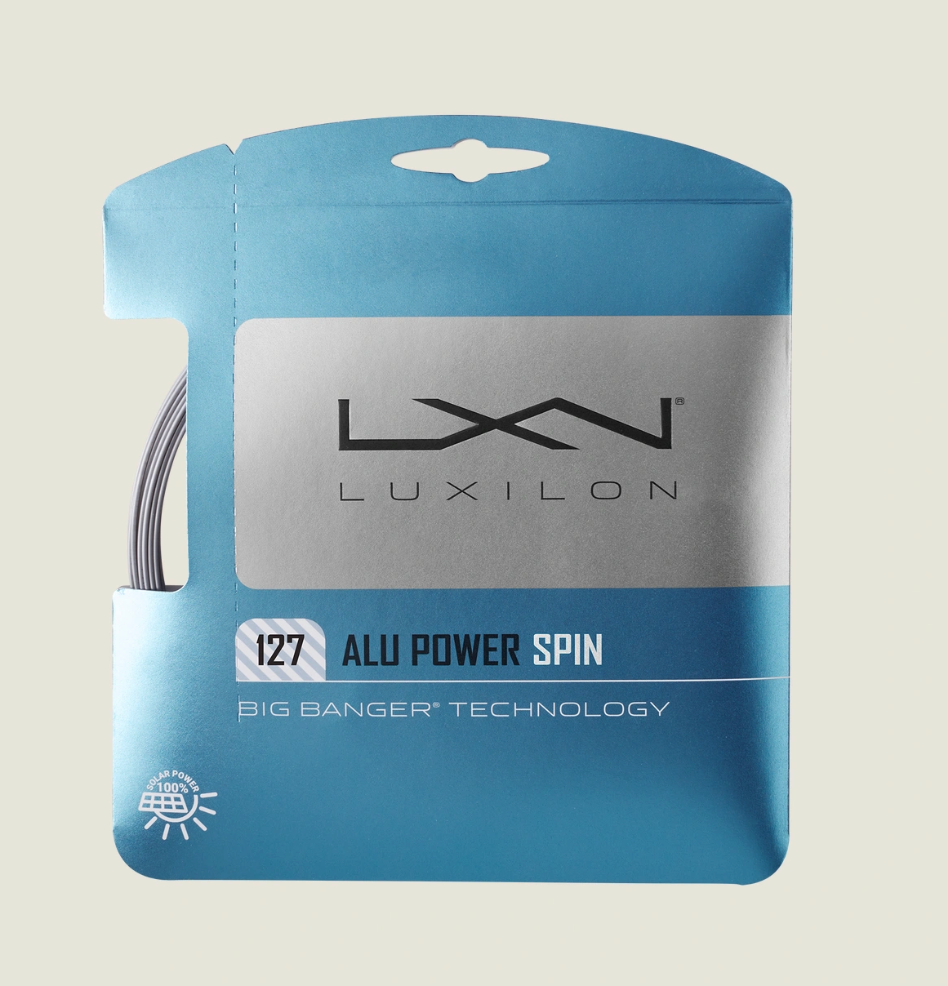 Luxilon Alu Power Spin String 16L Silver Set