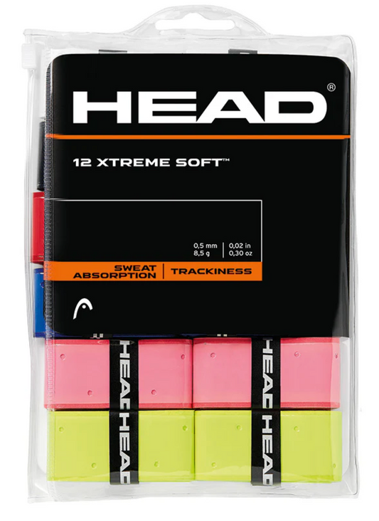 Head Xtreme Soft Overgrip 12 Pack Multicolour