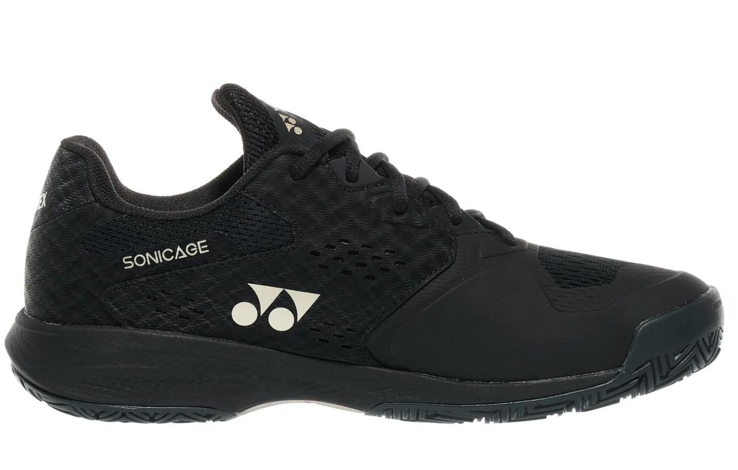 Yonex Sonicage Mens Tennis Shoe- Black/Mocha Grey