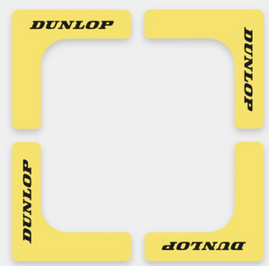 Dunlop Throw Down Court Edges - Yellow