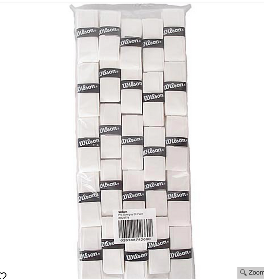 Wilson Pro Comfort Overgrip 50 pack (White)