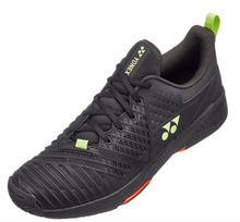 Load image into Gallery viewer, Yonex Sonicage 3 Mens Tennis Shoe- Black/Lime