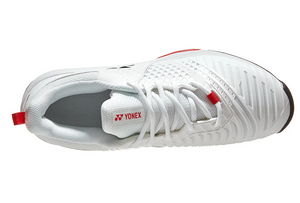 Yonex Sonicage 3 Mens Tennis Shoe- White/Red